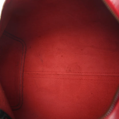Louis Vuitton Epi Speedy 35 Castillan Red 5 of 11
