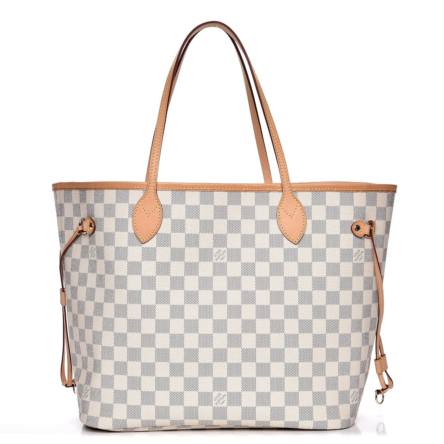 Damier Azur Neo Neverfull MM Rose Ballerine