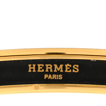 Hermes Enamel Printed Narrow Bracelet 70 4 of 5