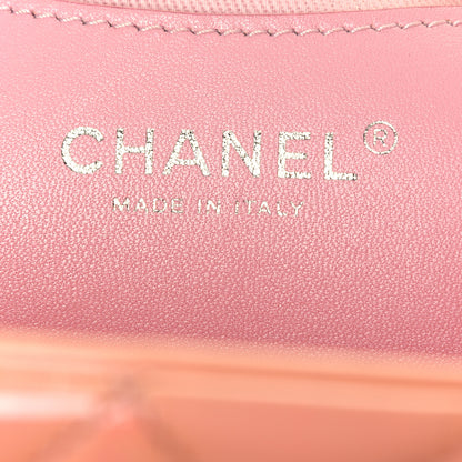 Chanel Patent Quilted Medium Just Mademoiselle Bowling Bag Pink 6 of 12