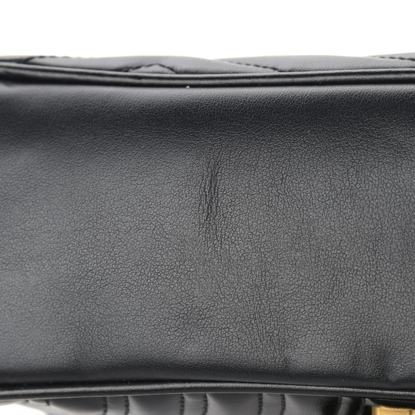Calfskin Matelasse Small GG Marmont Shoulder Bag Black