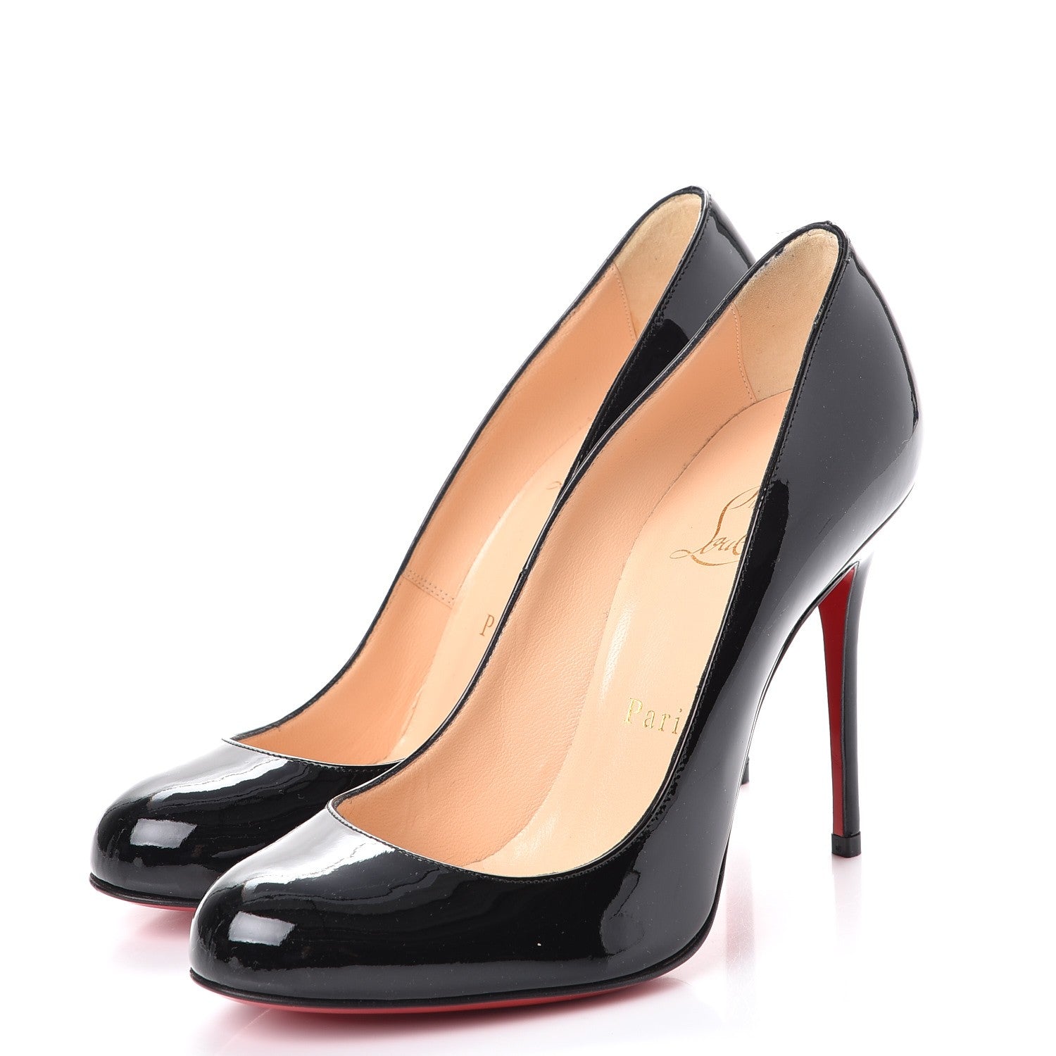 Christian Louboutin Patent Dorissima 100 Pumps 36 Black 3 of 7