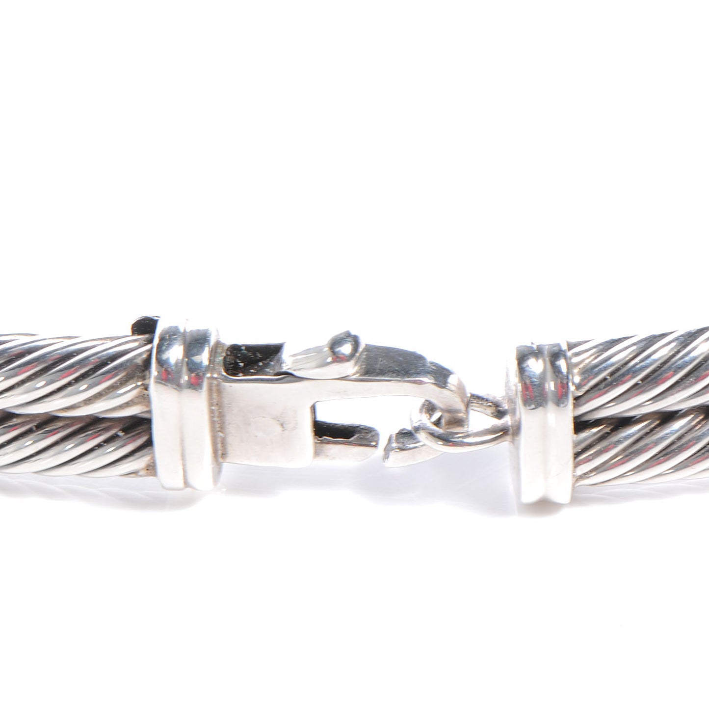 18k White Gold 14k Yellow Gold Pink Tourmaline Cable Choker