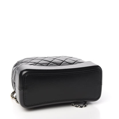 Chanel Aged Calfskin Quilted Gabrielle Backpack Black 3 of 10