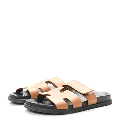 Hermes Calfskin Mens Chypre Sandals 40 Naturel 4 of 11