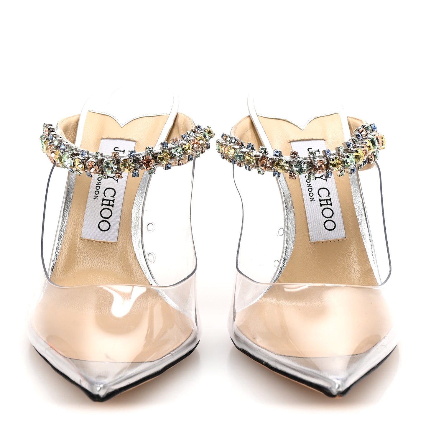Plexi Crystal Bing 100 Pumps 37.5 Silver Transparent