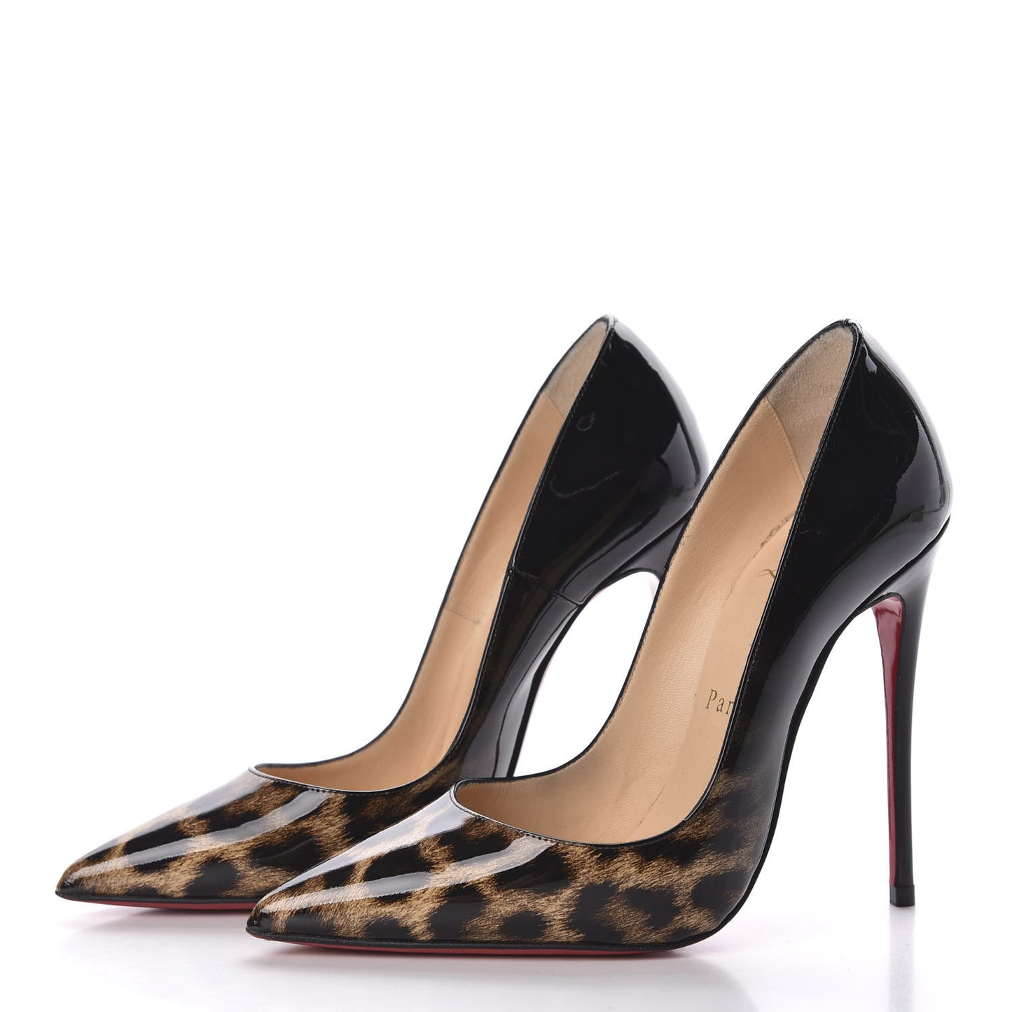 Patent Degrade Leopard So Kate 120 Pumps 35 Leopard Black