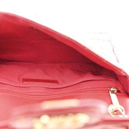Chanel Patent Calfskin Quilted Valentine Charms Medium Single Flap Red 5 of 11