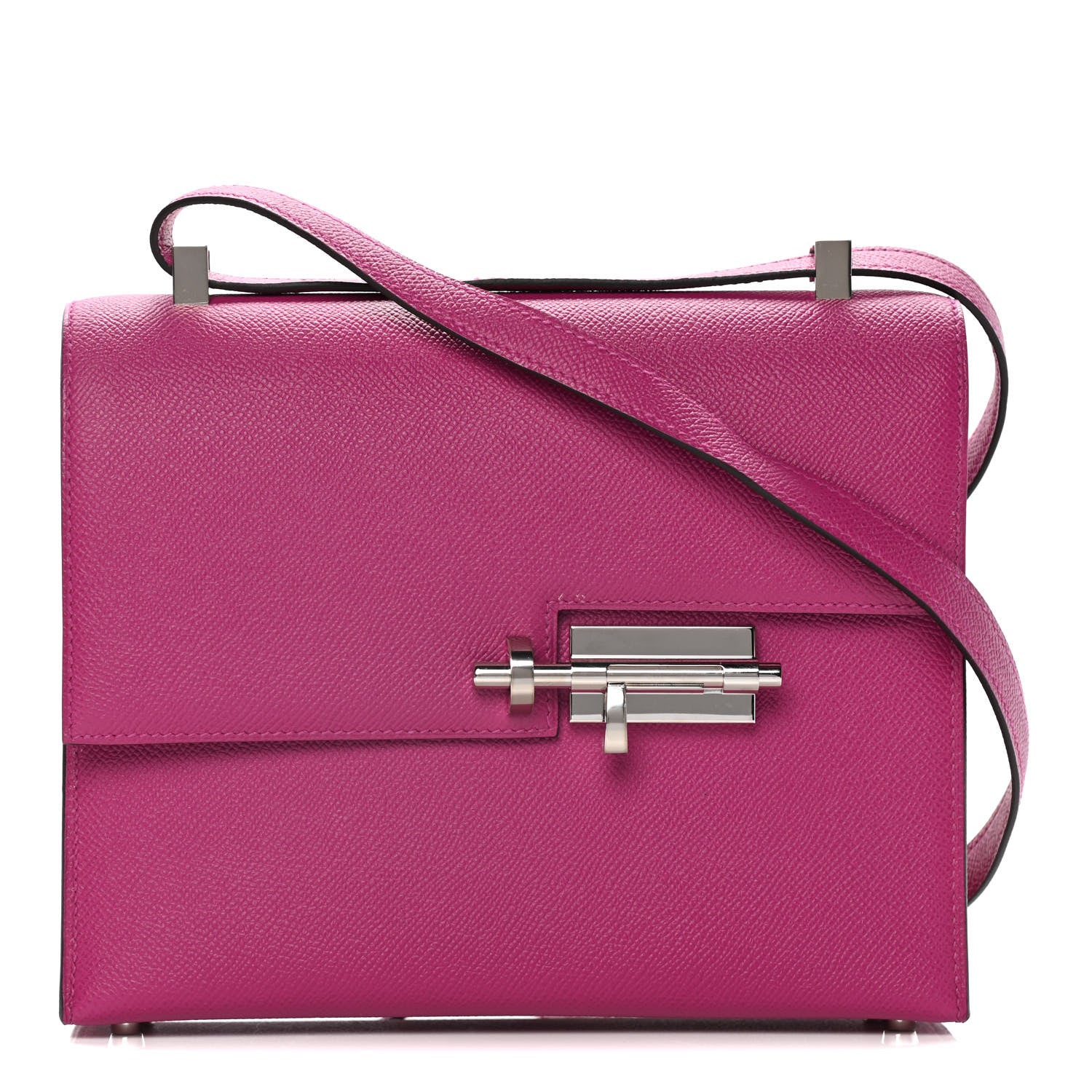 Hermes Epsom Verrou 21 Rose Pourpre 1 of 12