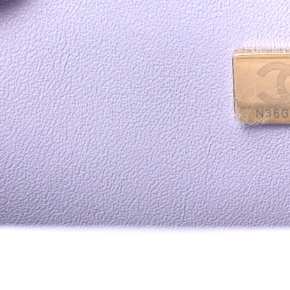 Chanel Lambskin Quilted Mini Top Handle Rectangular Flap Light Purple 7 of 11