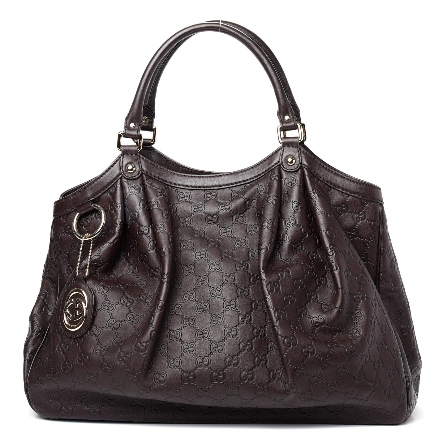Guccissima Signature Large Sukey Tote Chocolate