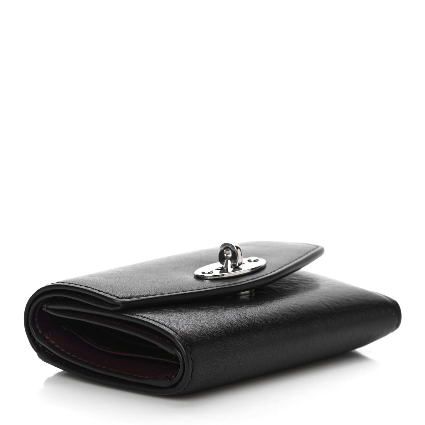 Classic Grain Small Darley Wallet Black