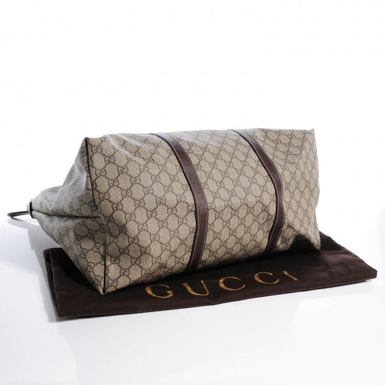 GG Supreme Monogram Large Joy Tote Bag Brown
