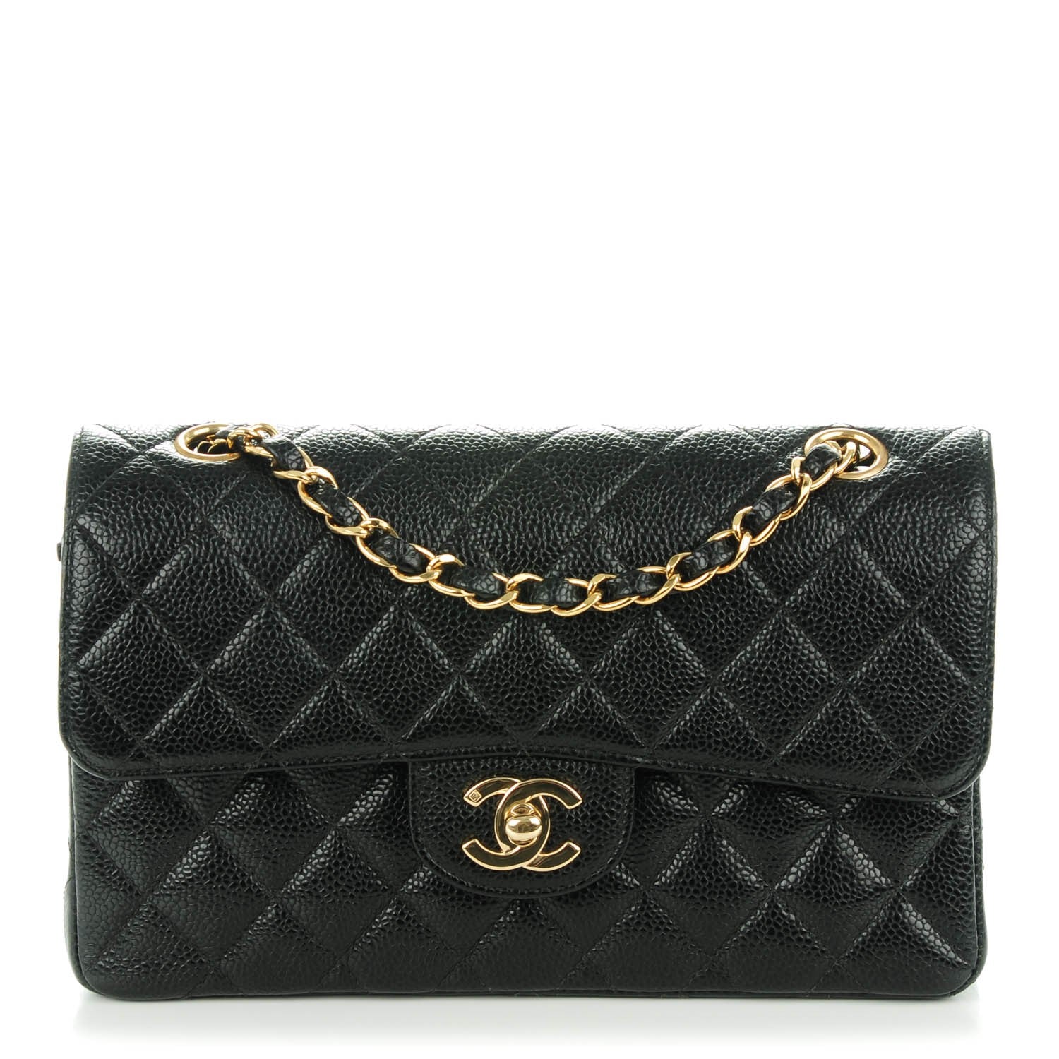 Chanel Caviar Quilted Small Double Flap Black 1 of 8