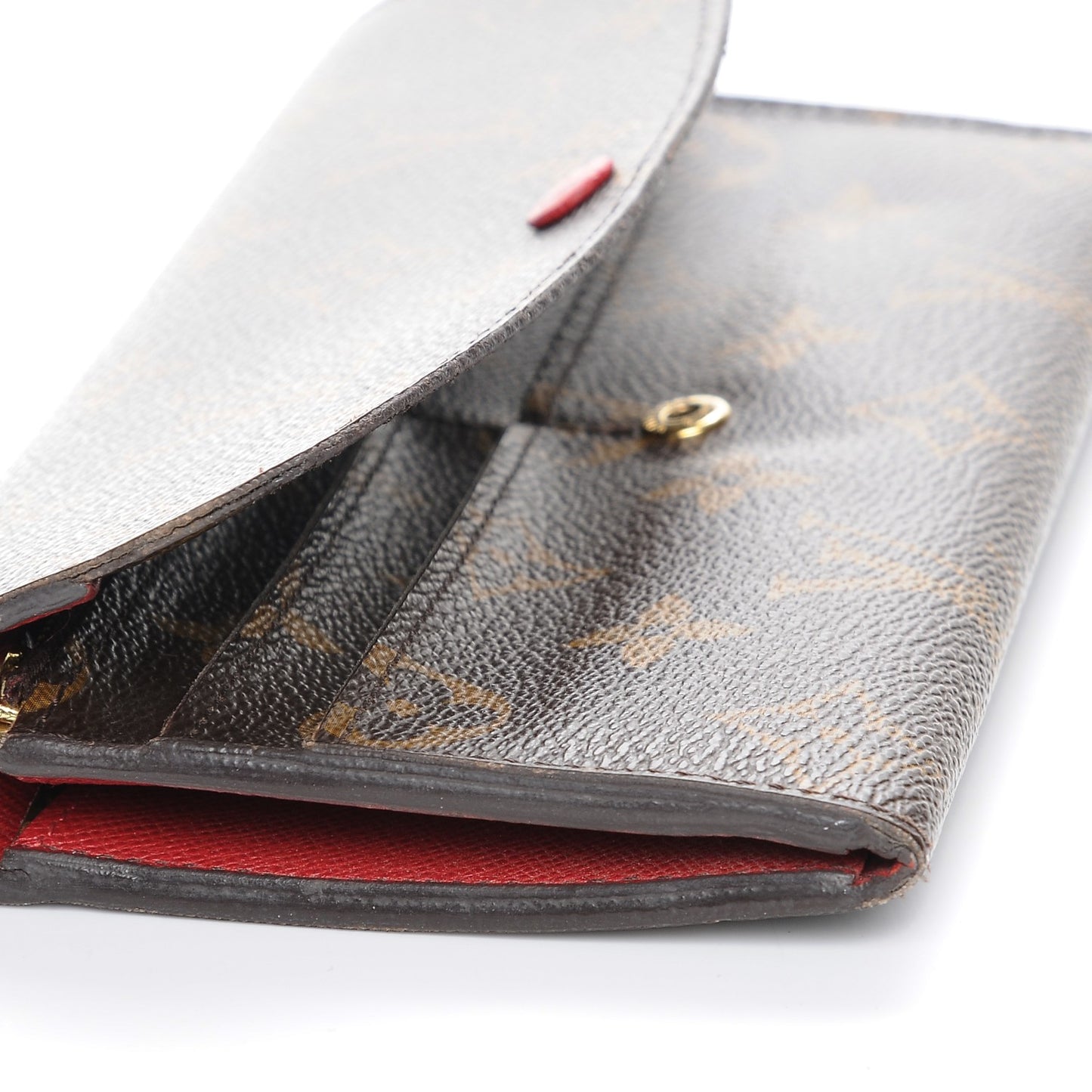 Monogram Emilie Wallet Red