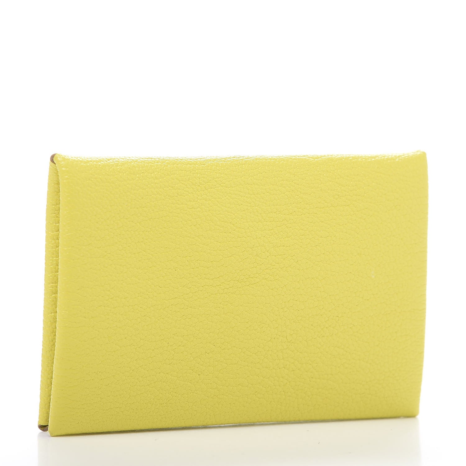 Hermes Chevre Mysore Calvi Card Case Lime 3 of 10