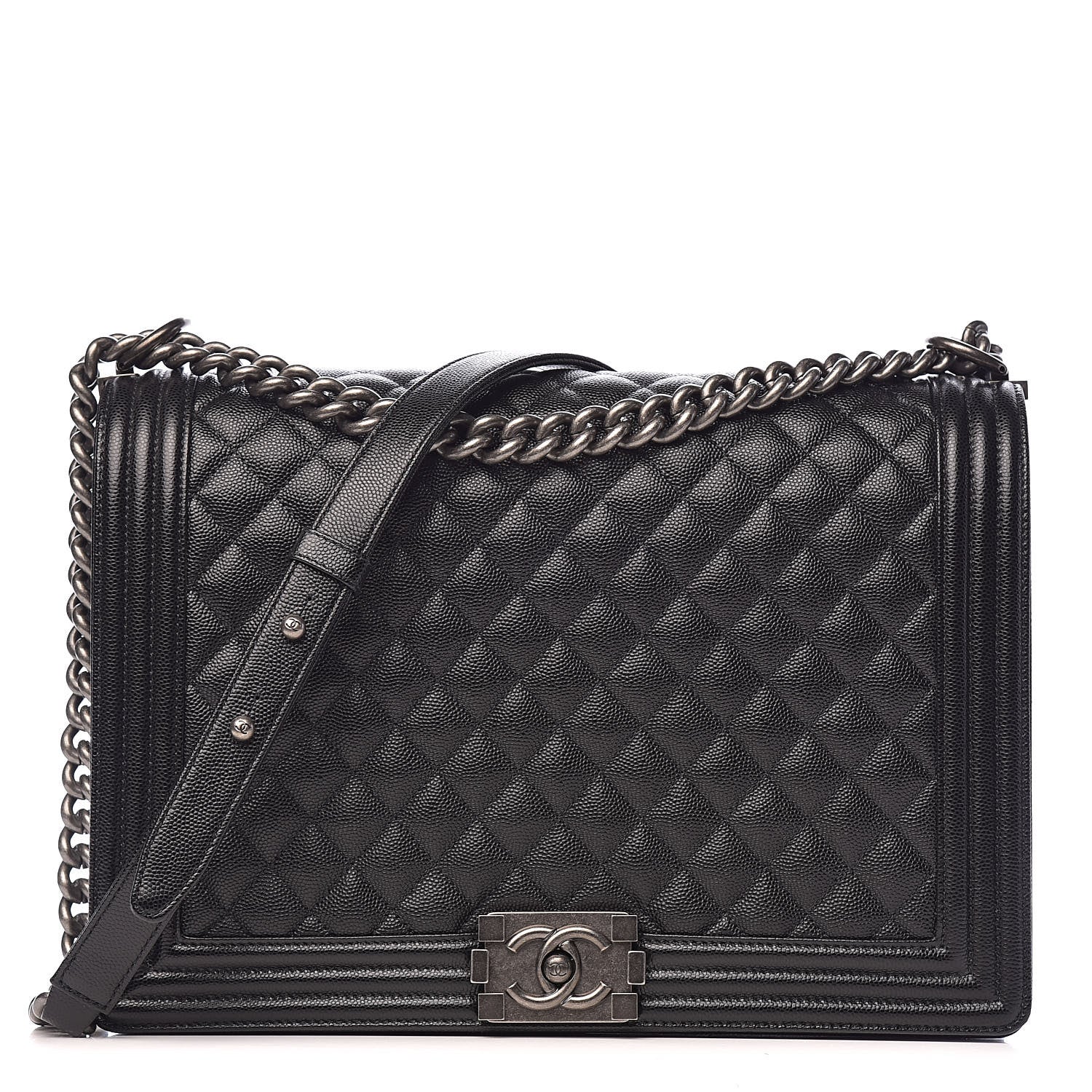 Chanel Caviar Quilted Large Boy Flap Black 1 of 12