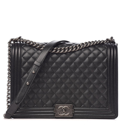 Chanel Caviar Quilted Large Boy Flap Black 1 of 12