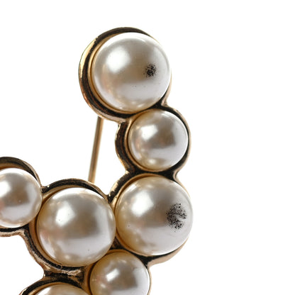 Chanel Pearl CC Brooch Gold Pearly White 5 of 5