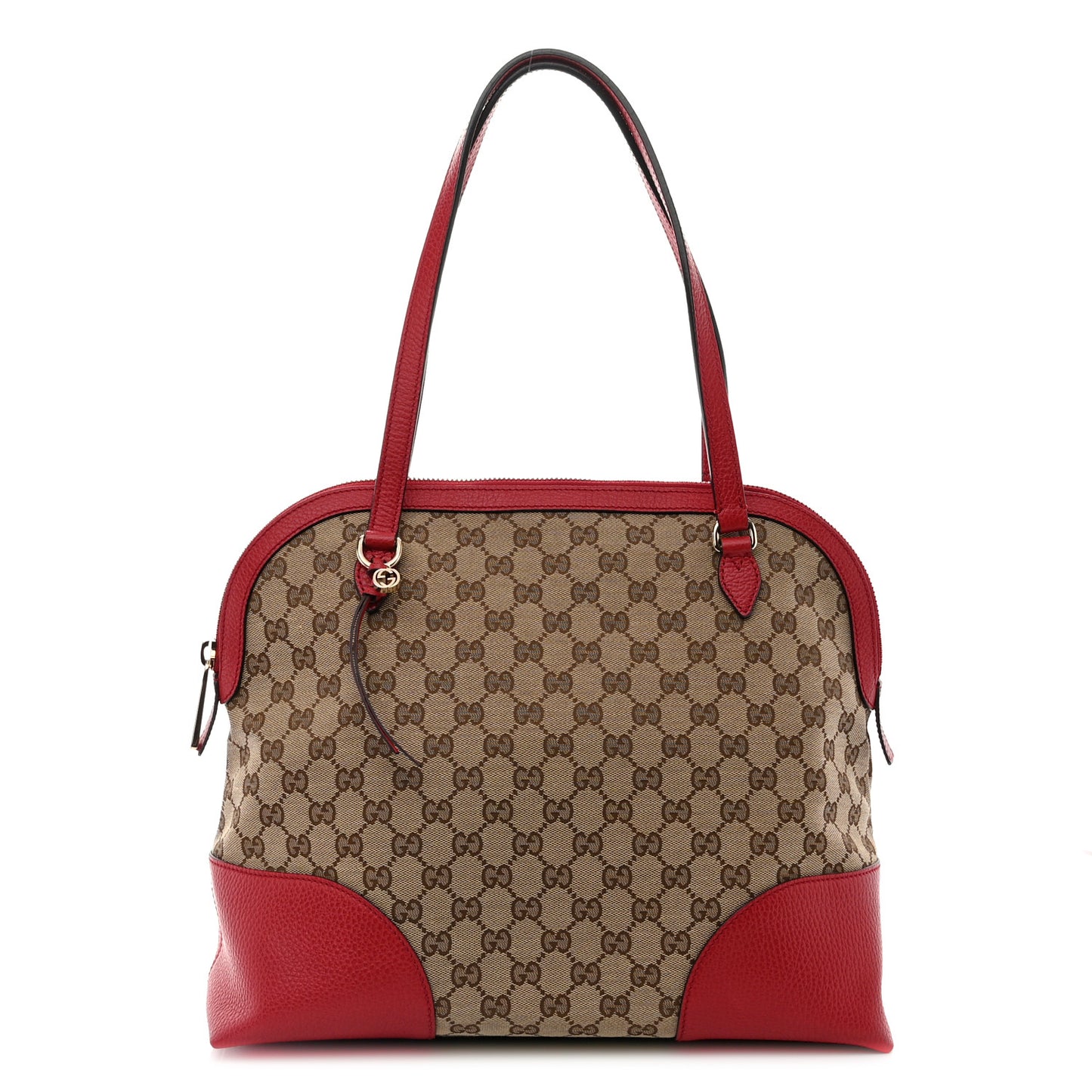 Monogram Medium Bree Shoulder Bag Red
