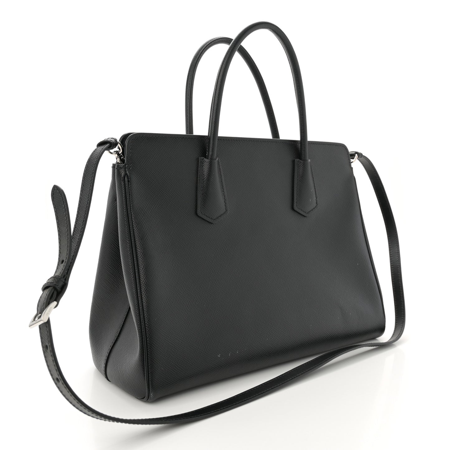 Saffiano Cuir Medium Tote Black