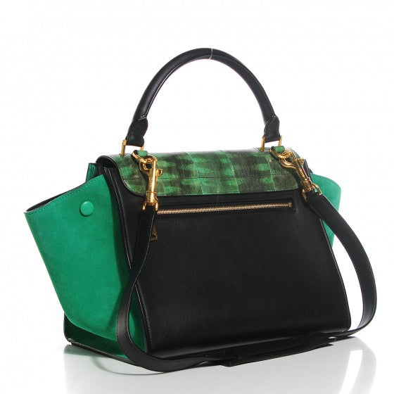 Celine Tiger Snake Smooth Calfskin Small Trapeze Palm 3 of 16