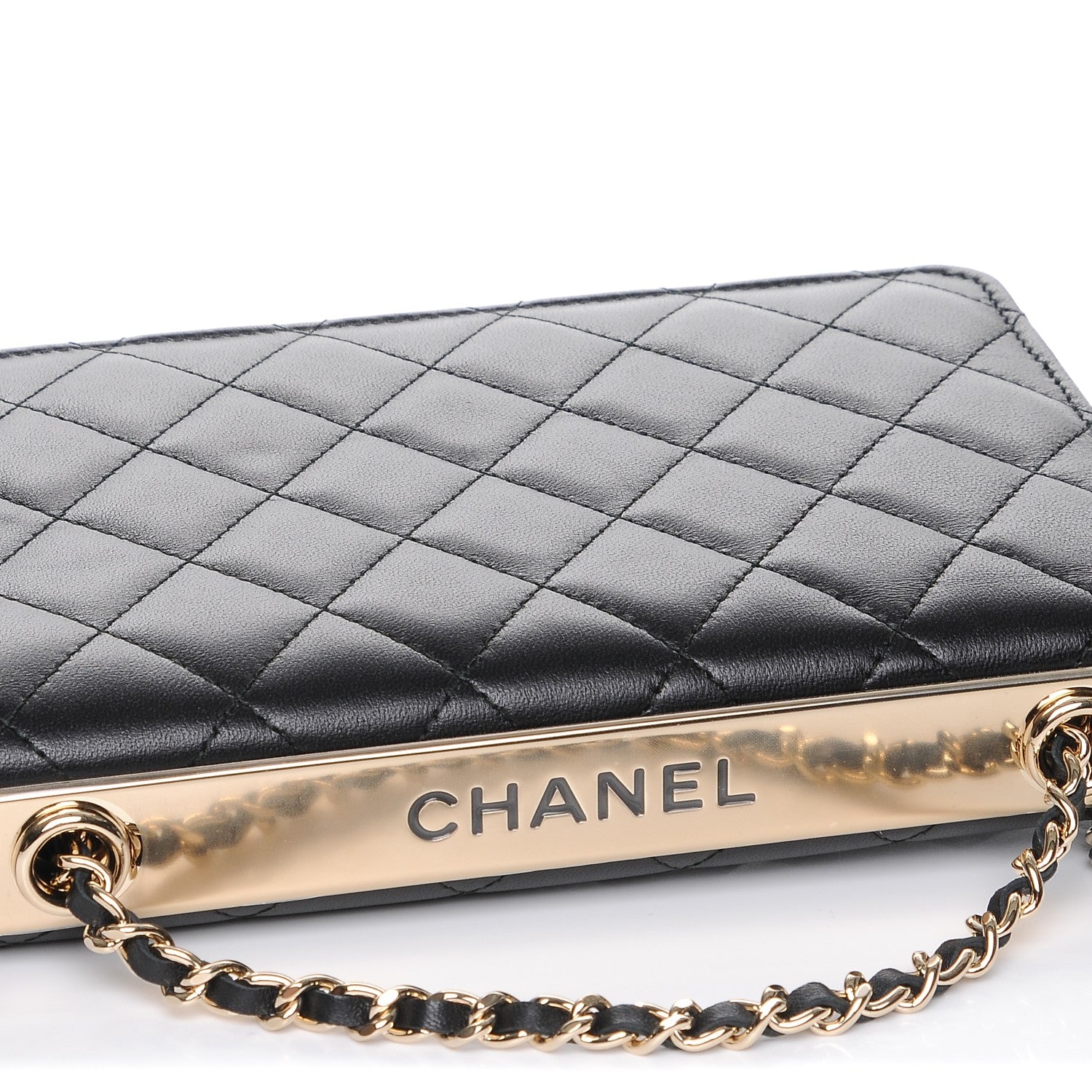 Chanel Lambskin Quilted Trendy CC Wallet On Chain WOC Black 7 of 11