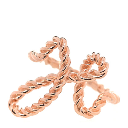 Hermes Brass Cord'H Scarf Ring Rose Gold 1 of 4