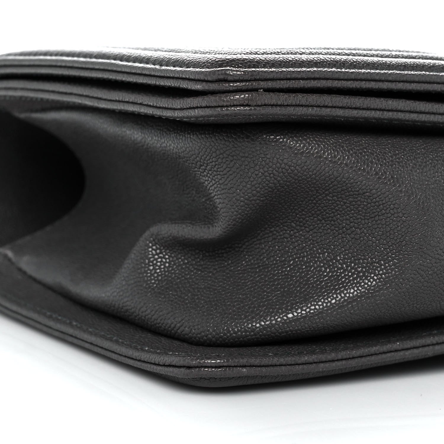 Chanel Caviar Quilted Medium Boy Flap Grey 8 of 9