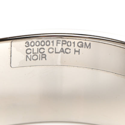Hermes Enamel Wide Clic Clac H Bracelet GM Black 5 of 7