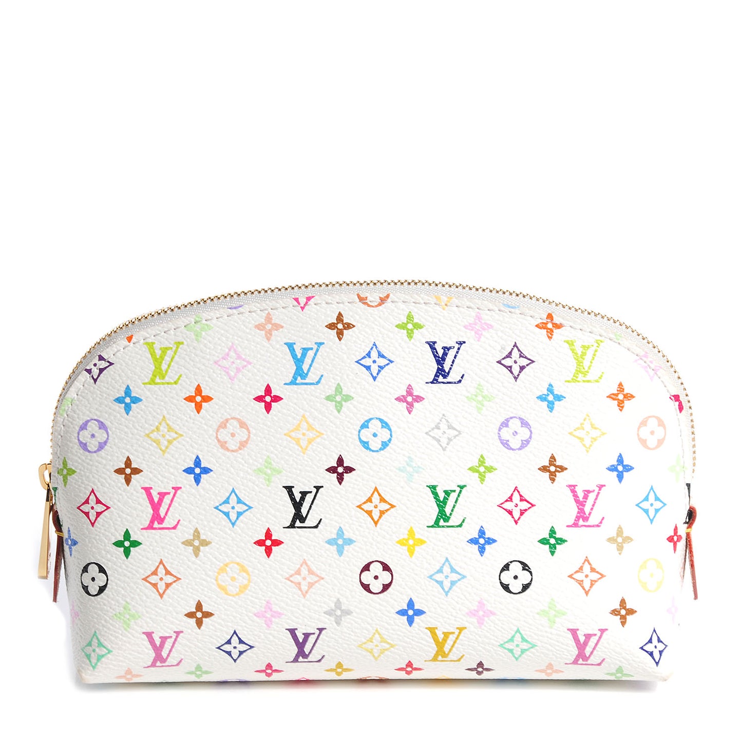 Monogram Multicolor Cosmetic Pouch White Litchi