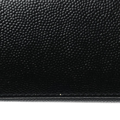 Saint Laurent Grain de Poudre Mini Classic Monogram Cassandra Top Handle Black 8 of 11