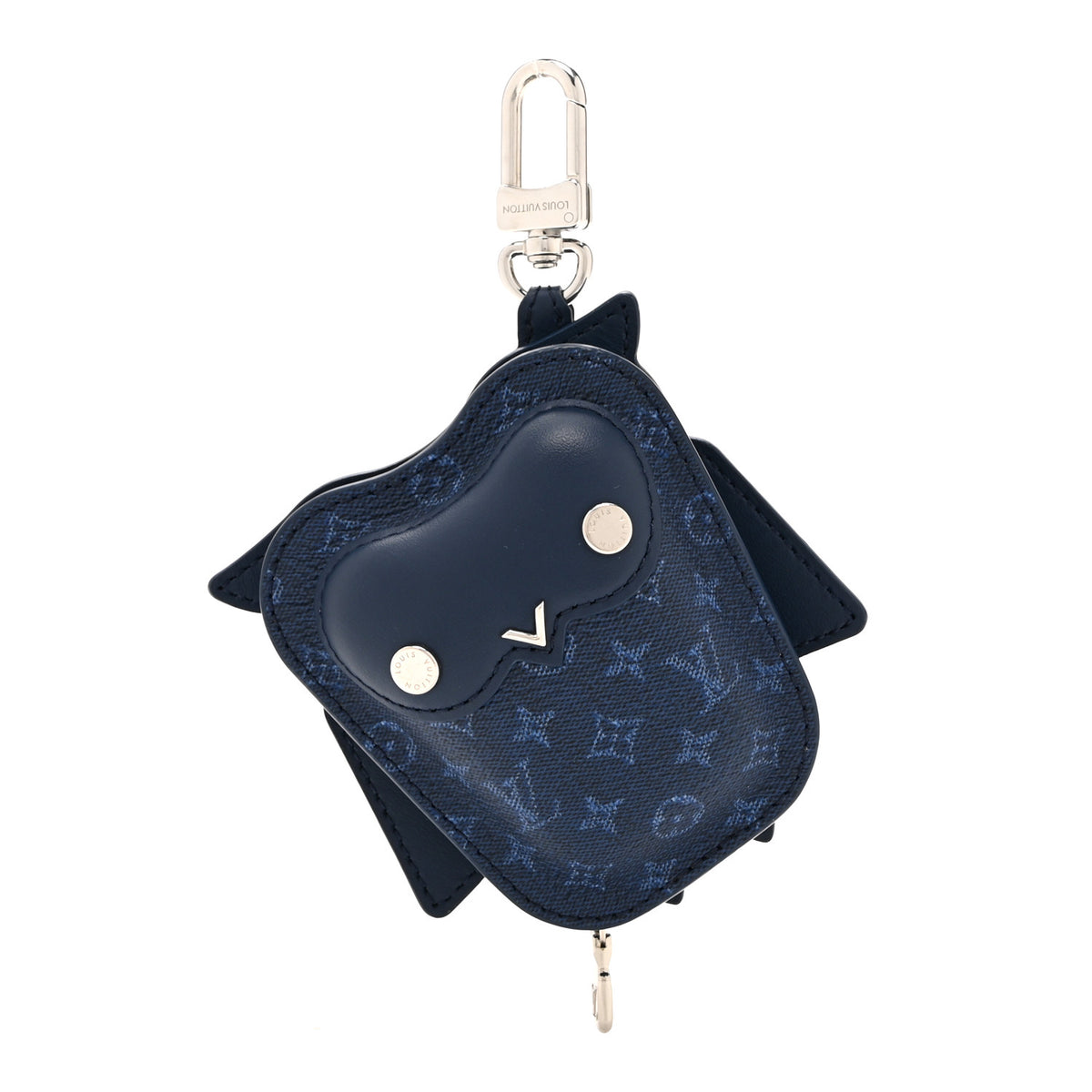 Monogram Owl Bag Charm Ocean