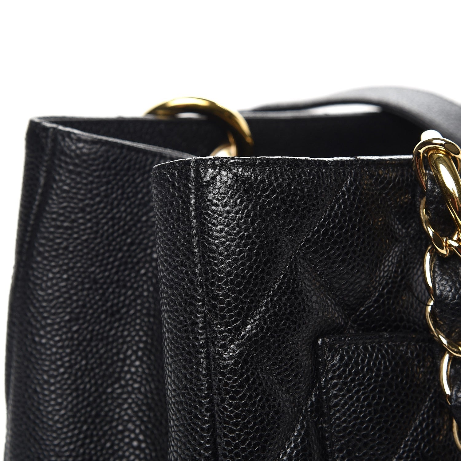 Chanel Caviar Quilted Grand Shopping Tote GST Black 8 of 13