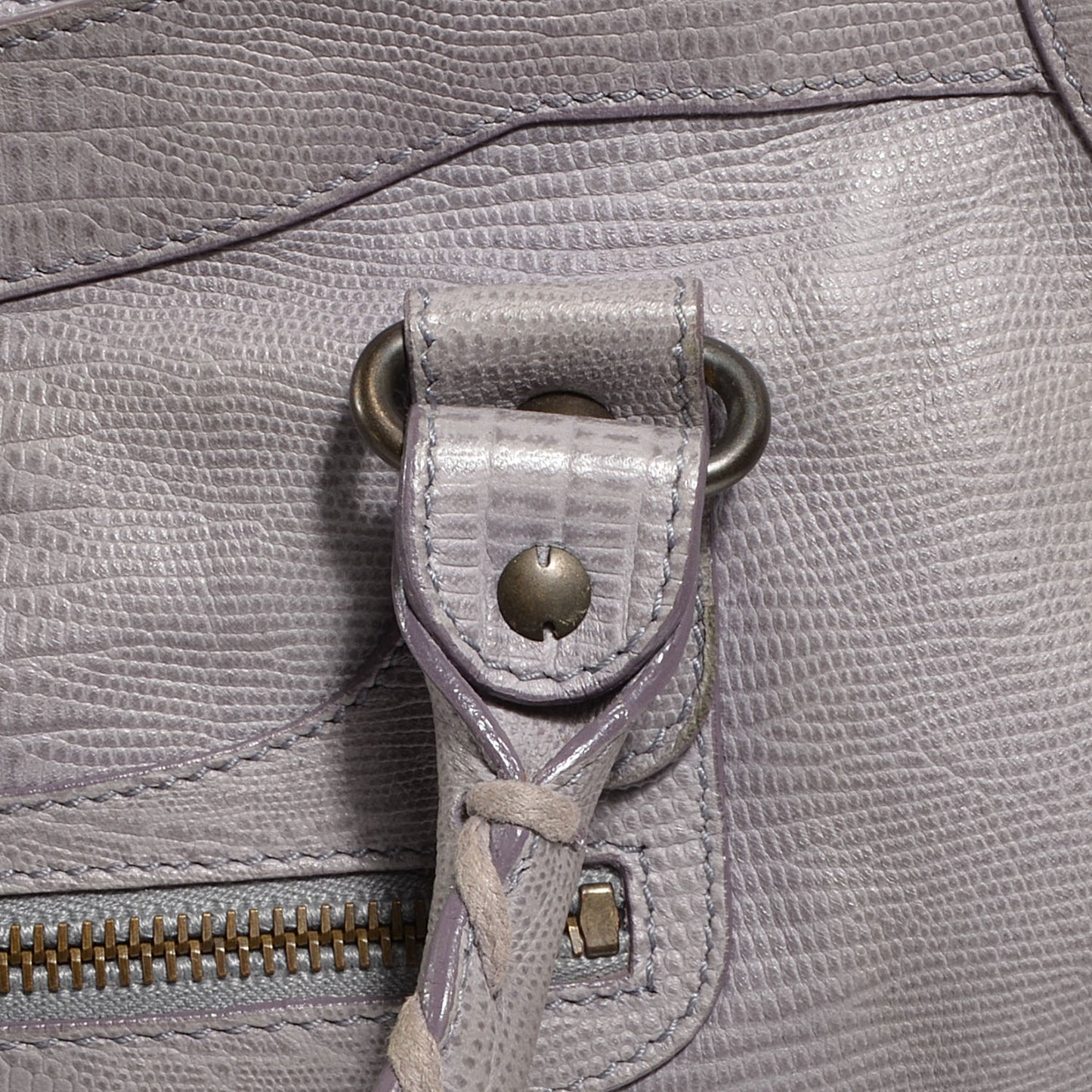 Agneau Lizard Embossed City Fer