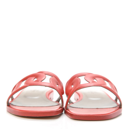 Hermes Calfskin Omaha Sandals 35.5 Pavot 2 of 9