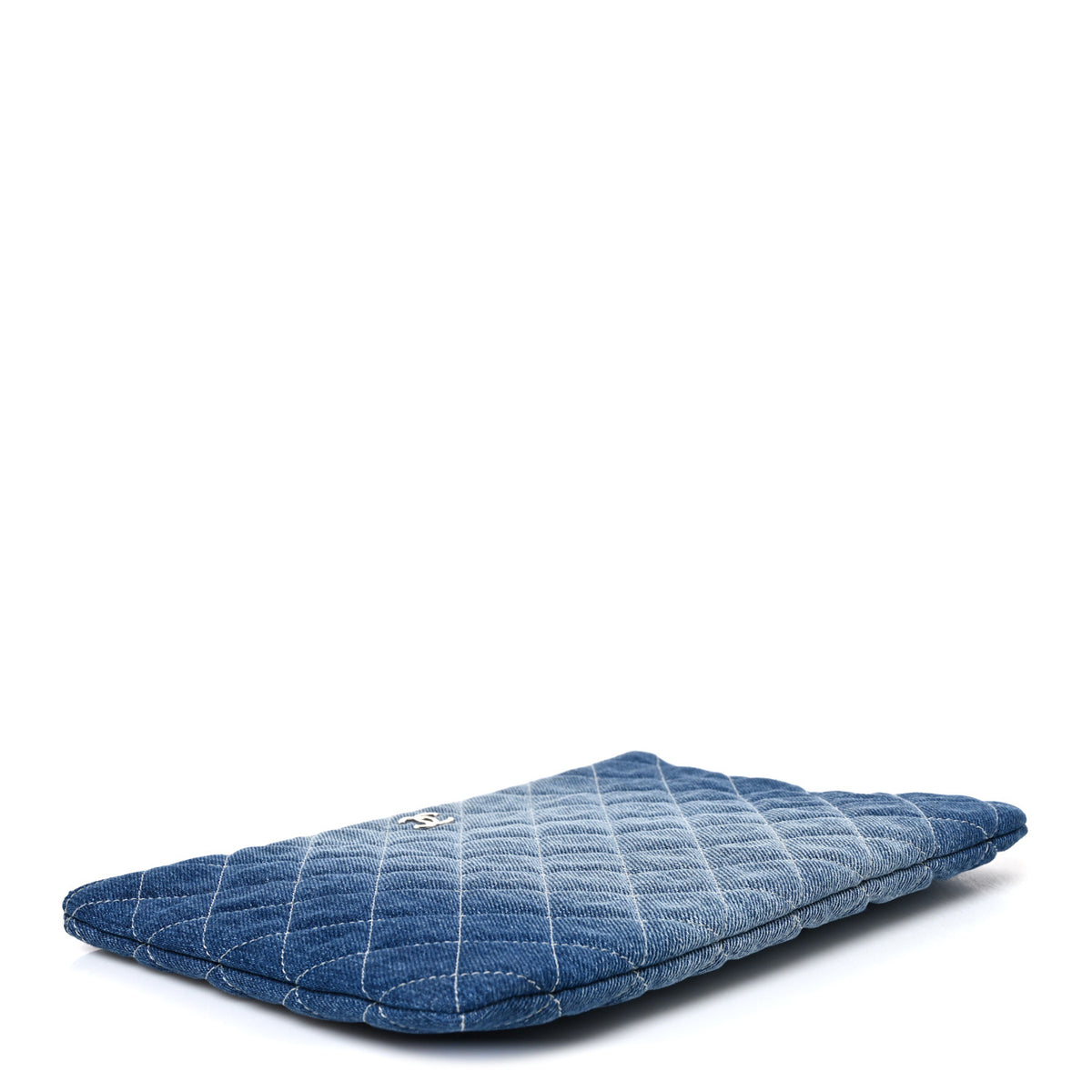 Denim Pocket Medium Cosmetic Case Blue