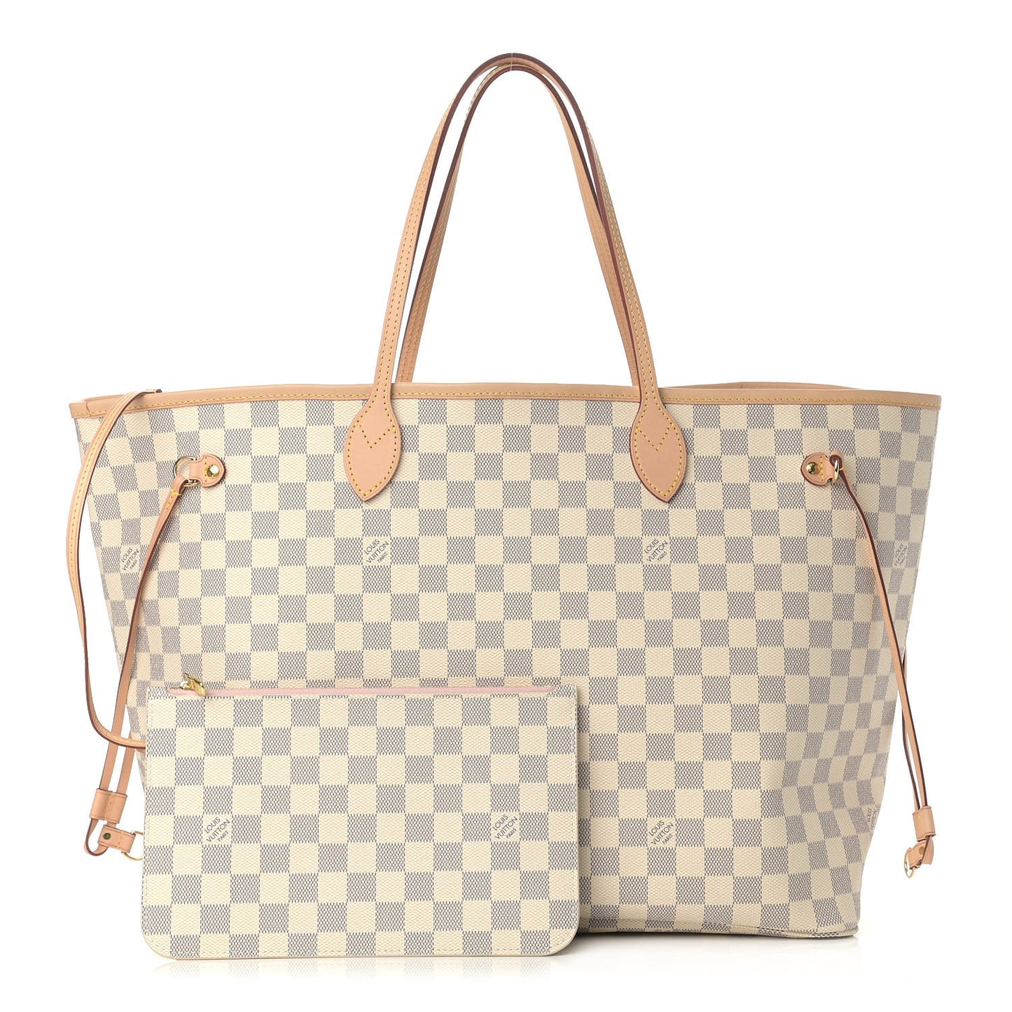 Damier Azur Neo Neverfull GM Rose Ballerine
