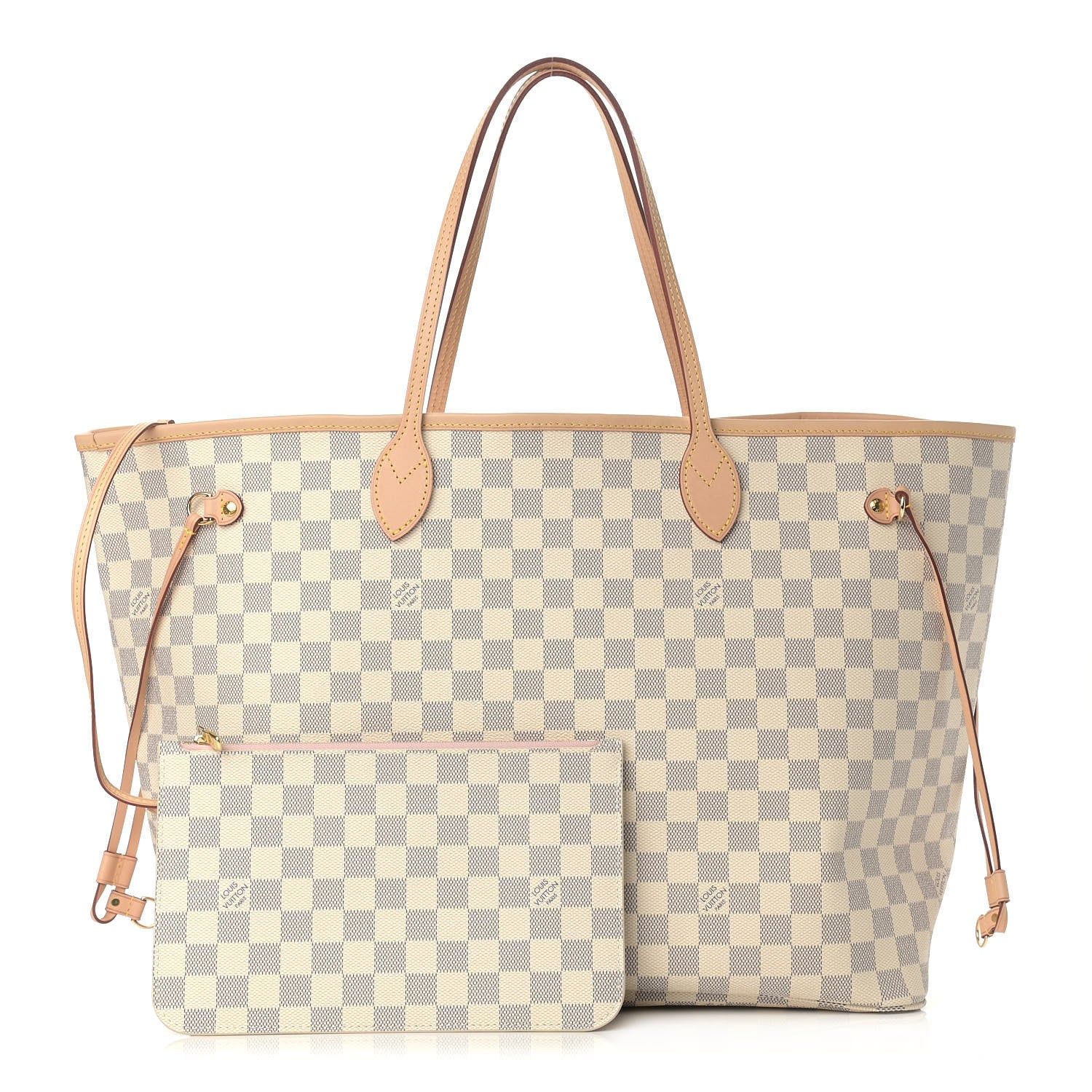 Louis Vuitton Damier Azur Neo Neverfull GM Rose Ballerine 1 of 11