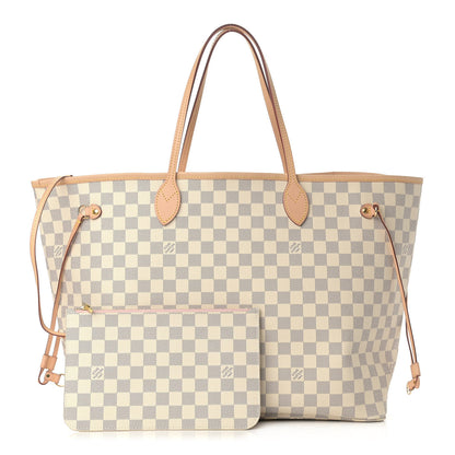 Louis Vuitton Damier Azur Neo Neverfull GM Rose Ballerine 1 of 11