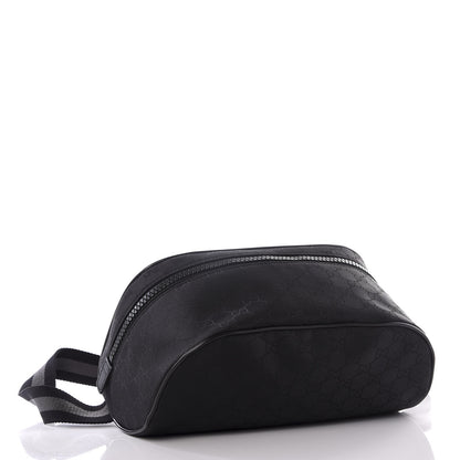 Gucci Nylon Monogram Fanny Pack Belt Bag Black 3 of 9