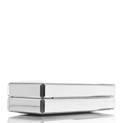 Judith Leiber Acrylic Faceted Box Clutch Silver 4 of 10