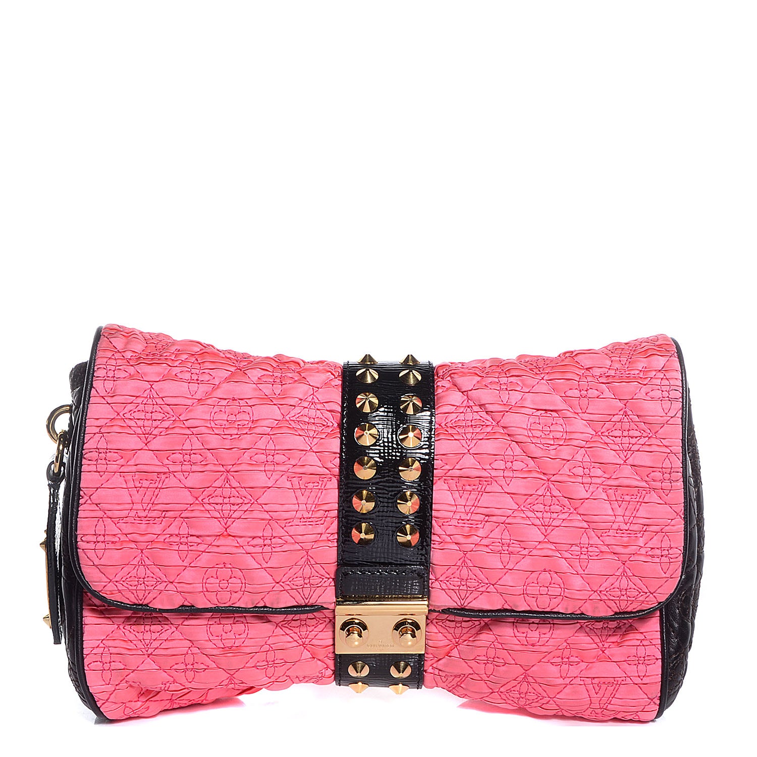 Louis Vuitton Satin Quilted Monogram Coquette Pochette Bunny Pink 1 of 7