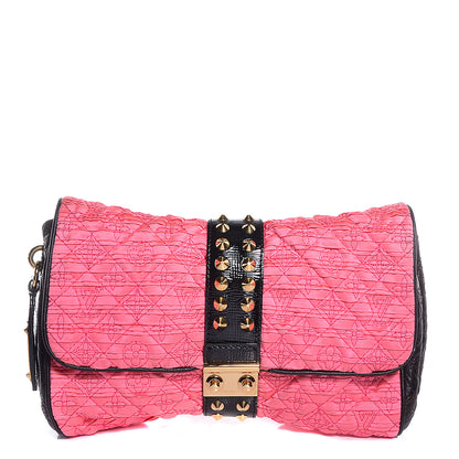 Louis Vuitton Satin Quilted Monogram Coquette Pochette Bunny Pink 1 of 7