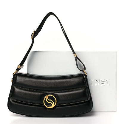 Stella McCartney Eco Alter Nappa Padded S Wave Shoulder Bag Black 9 of 9