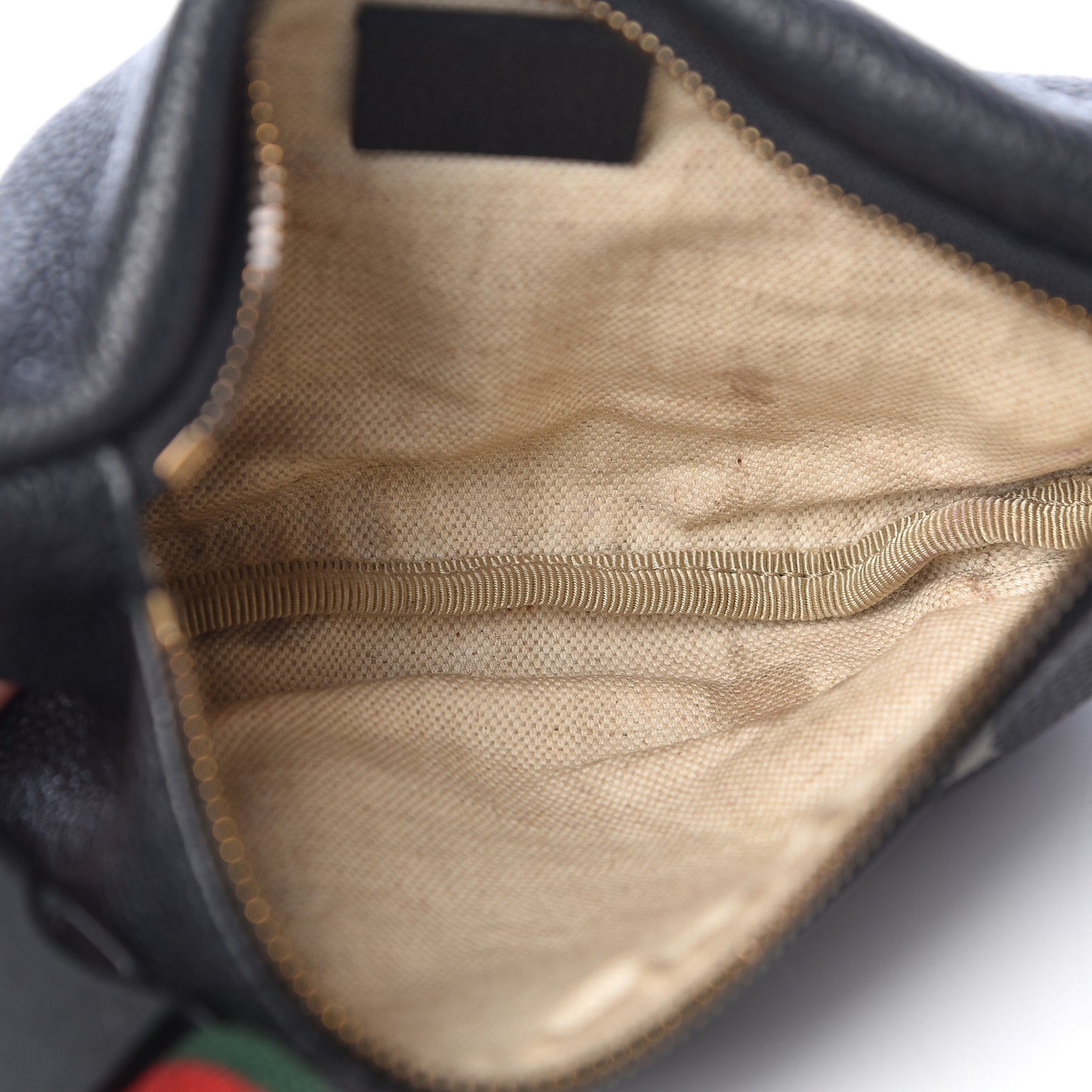 Grained Calfskin Small Logo Belt Bag Black
