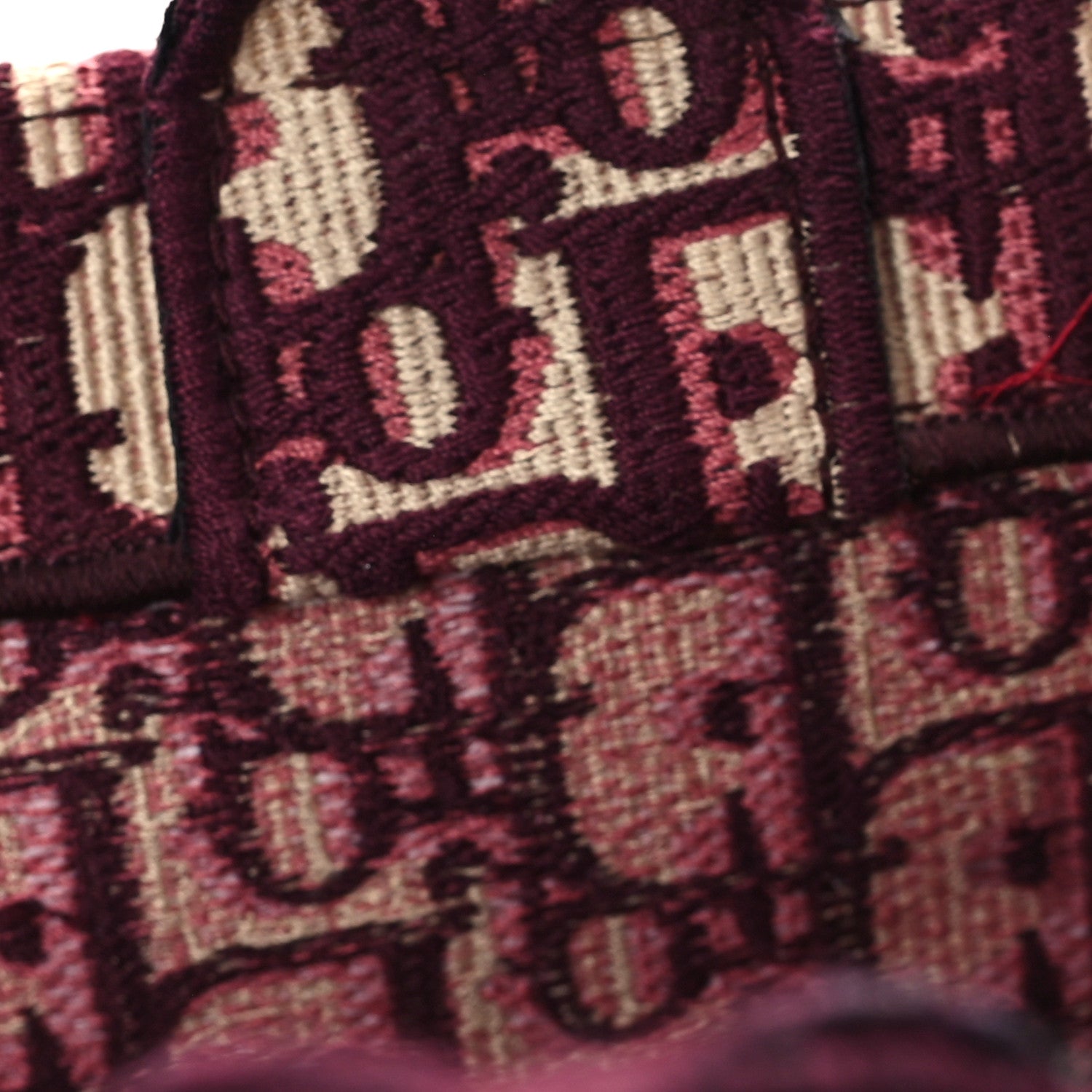 Christian Dior Oblique Large Book Tote Burgundy Multicolor 11 of 13