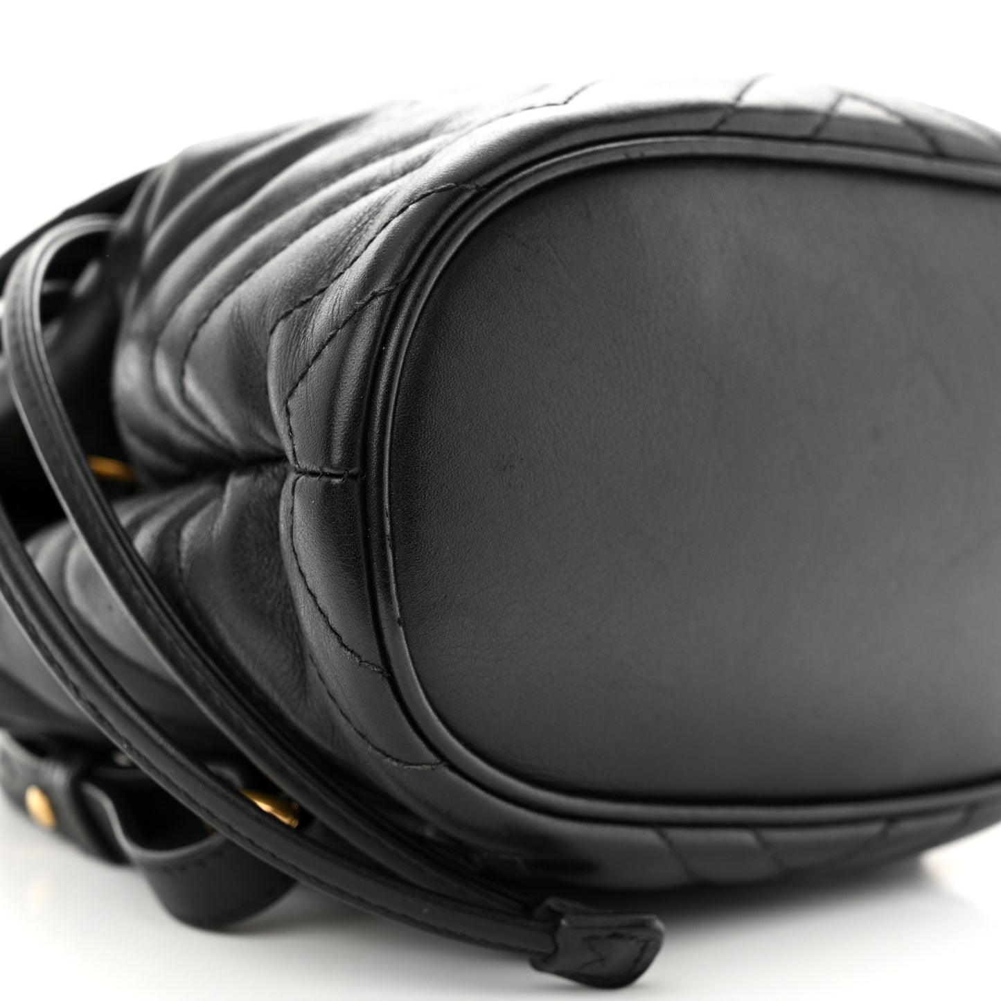 Calfskin Matelasse GG Marmont Flap Backpack Black