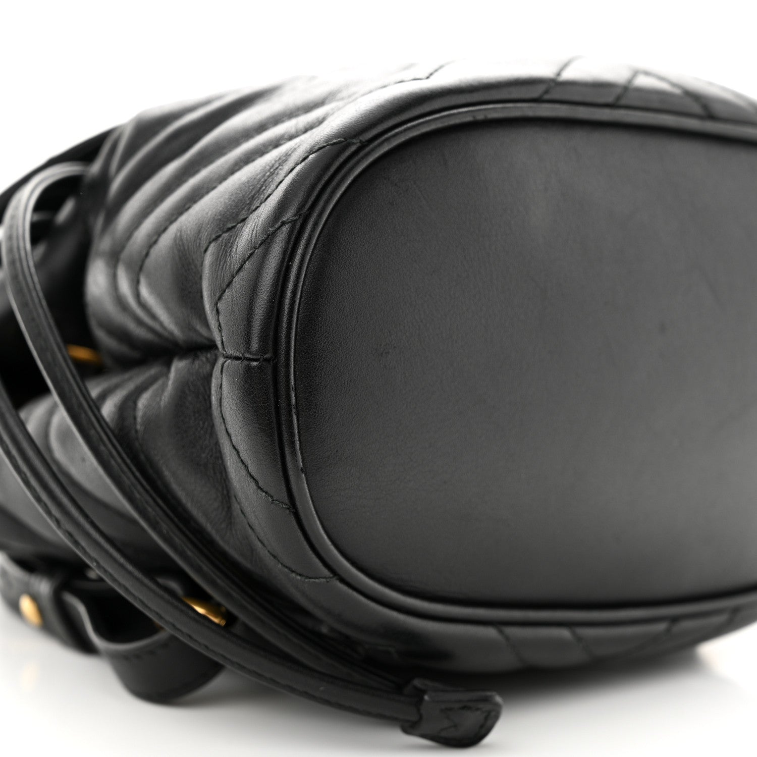 Gucci Calfskin Matelasse GG Marmont Flap Backpack Black 9 of 11