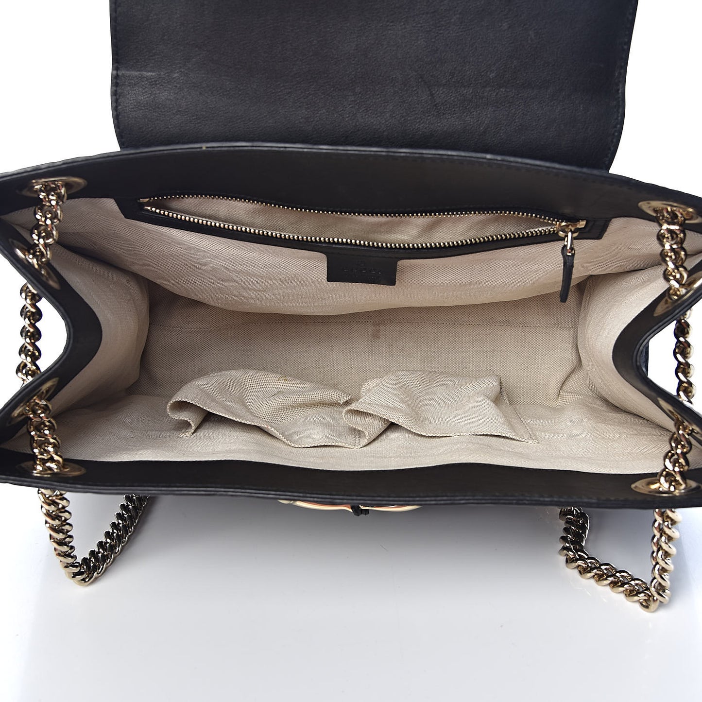 Guccissima Large Emily Chain Shoulder Bag Black